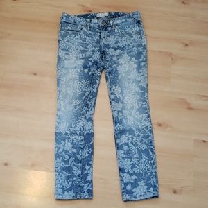 Free people floral print jeans